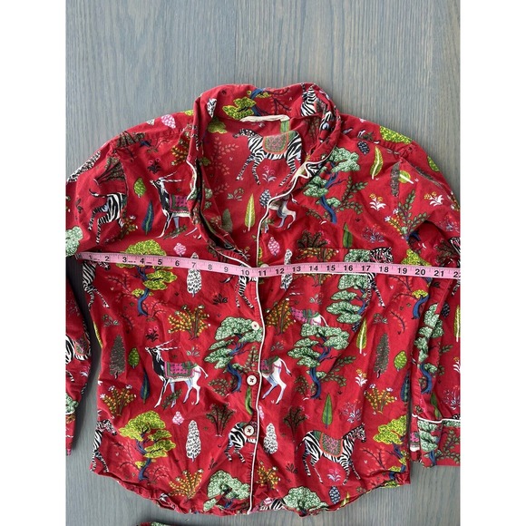 Printfresh Pajamas‎ Zebras & Tree Red women's XS - Picture 7 of 10